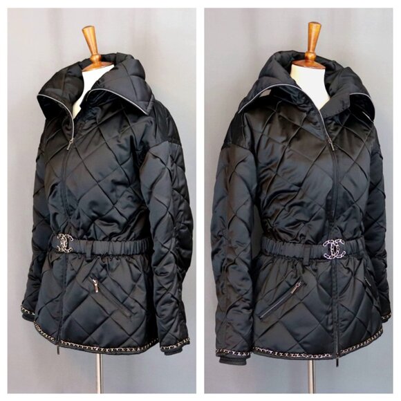 CHANEL 40 COCO BLACK NEIGE PUFFER COAT 31 RUE CAMBON METIERS D'ART 2019/20 - Picture 10 of 14